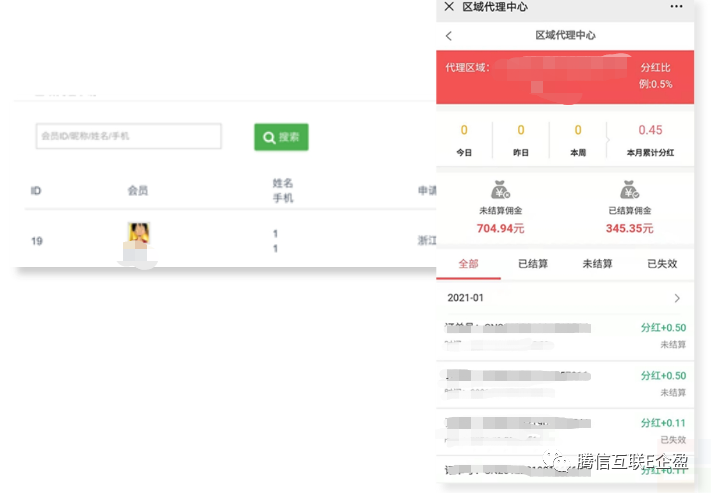 区域分红:线上实现行政区域代理渠道 依据地址进行分红(图4) 区域分红:线上实现行政区域代理渠道 依据地址进行分红(图3)